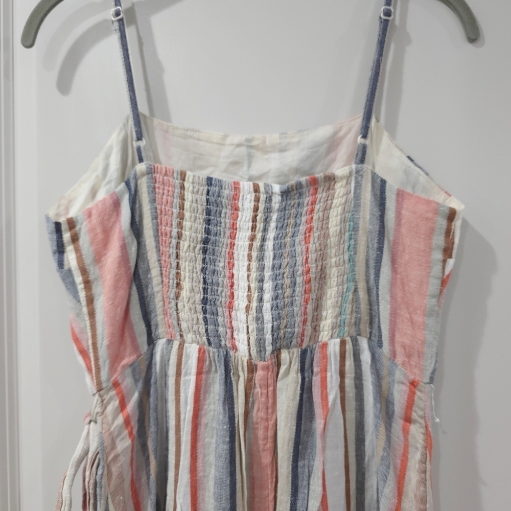 Express Mini Strappy Dress, Faux Wrap Style With Flutter Hem - Picture 10 of 15